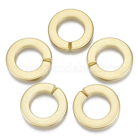 Opaque Spray Painted Acrylic Linking Rings OACR-S021-73A-B01-1