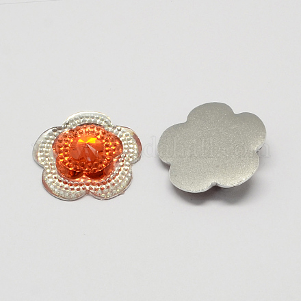 Flower Resin Cabochons CRES-R127C-207-1