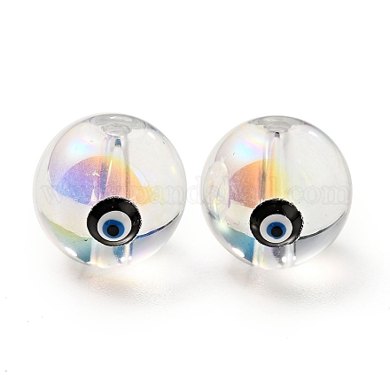 Transparent Glass Beads GLAA-F121-13E-1