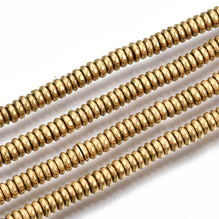 Electroplate Non-magnetic Synthetic Hematite Beads Strands G-T114-88A-G-1