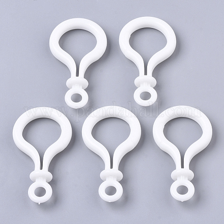 Accessoires de fermoir porte-clés en plastique opaque en forme d'ampoule en forme de bulbe KY-T021-01L-1