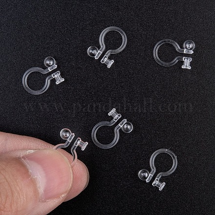 Plastic Clip-on Earring Findings X-KY-P007-F01-1