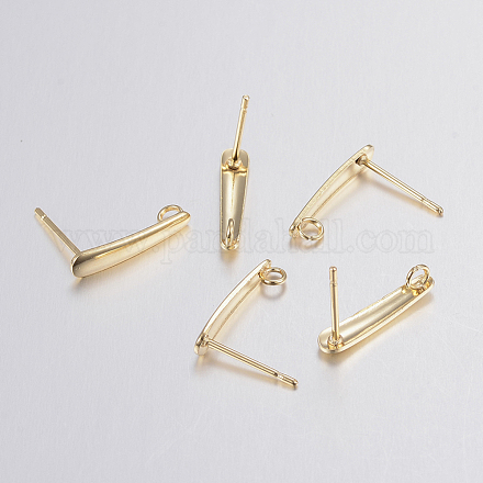 304 Stainless Steel Stud Earring Findings X-STAS-H436-22-1