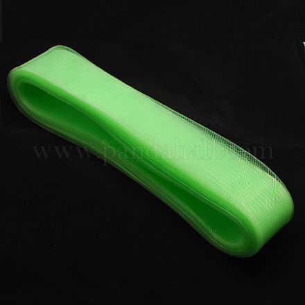 メッシュリボン  プラスチックネットスレッドコード  薄緑  50mm  22ヤード/バンドル PNT-Q008-50mm-15-1