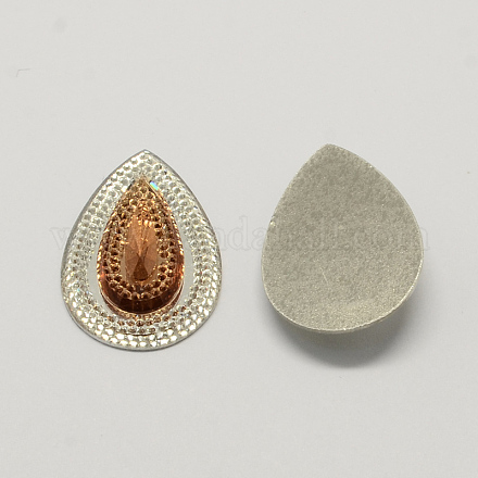 Teardrop Resin Cabochons CRES-R125A-203-1