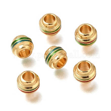 Messing Emaille-Perlen KK-G605-07G-1