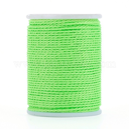 Round Waxed Polyester Cord YC-G006-01-1.0mm-10-1