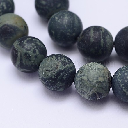 Chapelets de perles de jasper kambaba naturel X-G-D744-8mm-1