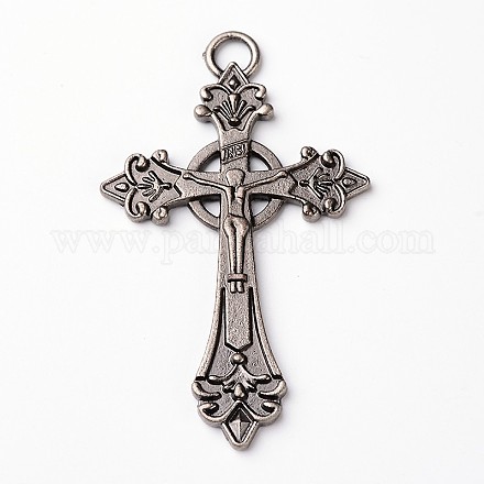 Crucifix Cross Alloy Big Pendants PALLOY-F046-28B-1