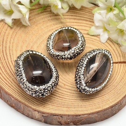Nuggets Dyed Natural Smoky Quartz Beads G-L277-29-1