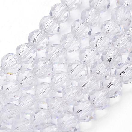 Chapelets de perles en verre transparent GLAA-G013-10mm-72-1