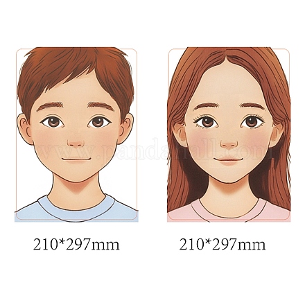 Пластиковая доска для рисования макияжем MRMJ-WH0101-001-1