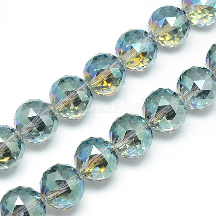 Chapelets de perles en verre électroplaqué EGLA-S137-16mm-01-1