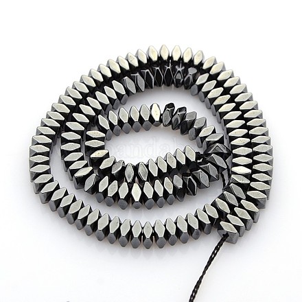 Electroplate Non-magnetic Synthetic Hematite Beads Strands G-O009-B01-1