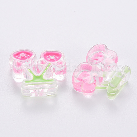 Perles en acrylique transparente X-MACR-S374-04A-01-1