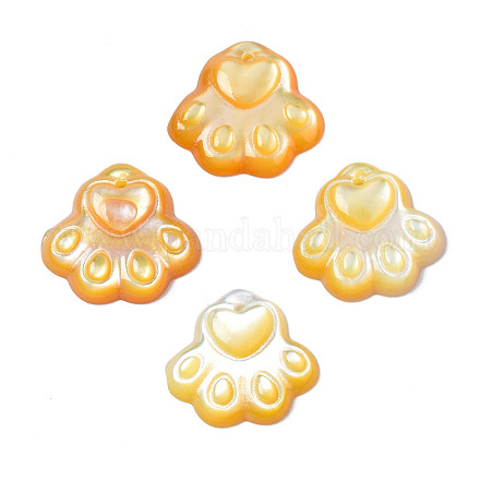 Breloques coquillage jaune naturel SSHEL-S258-98B-1