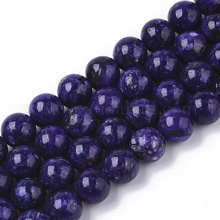 Chapelets de perles de charoite naturel G-S150-57-10mm-1