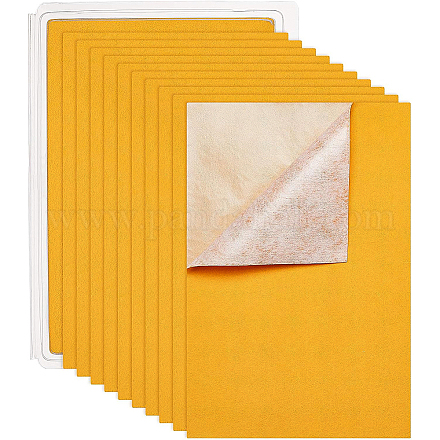 ジュエリー植毛織物  ポリエステル  自己粘着性の布地  長方形  ゴールド  29.5x20x0.07cm DIY-BC0010-23B-1