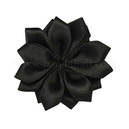 Main noire fleurs tissé accessoires de costumes X-WOVE-QS17-20-1