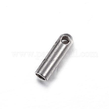 202 Stainless Steel Cord Ends STAS-P091-05-1
