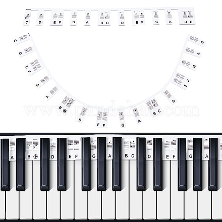 Nbeads 2 pièces/ensemble guide des notes de piano DIY-WH0292-82A-1