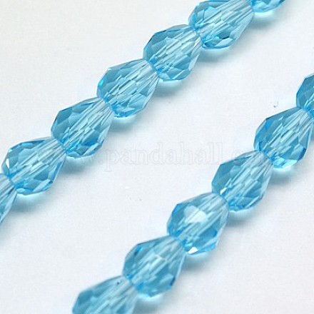 Chapelets de perles en verre EGLA-E010-8x12mm-10-1