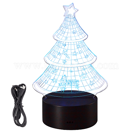 Lampe de visualisation créative acrylique 3d DJEW-WH0010-58-1