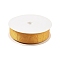 Imitation Leather Polyester Ribbon, for Garment Accessory, Goldenrod, 1 inch(25mm), about 20.00 Yards(18.29m)/Roll