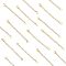 304 Stainless Steel Chain Extender, with Lobster Claw Clasps and Charms, Mixed Shapes, Golden, 65~73mm, 16pcs/box