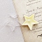 Plastic Candle Cup, Clear, Star, 51x18mm