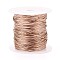 10M 304 Stainless Steel Wire, with Spool, Round, Rose Gold, 0.6mm, 22 Gauge, about 32.81 feet(10m)/roll