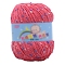 Polyester Yarn, Tweed Yarn, for Sweater Hat, for Knitting Crochet Supplies, Cerise, 2mm, about 85.30 Yards(78m)/Skein
