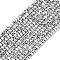 Electroplate Glass Beads Strands, Pearl Luster Plated, Faceted, Rondelle, Gainsboro, 2.4~3.2x4mm, Hole: 1mm, about 147~152pcs/strand, 39~45cm