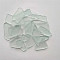 Ocean Series Glass Cabochons, Nuggets, White, 16~80x5~35x4~6mm, about 185pcs/1000g