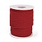 Nylon Threads, Milan Cords/Twisted Cords, Red, 3mm, about 21.87 yards(20m)/roll