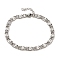 304 Stainless Steel Lumachina Chain Bracelets, Stainless Steel Color, 6-3/4 inch(17cm), Link: 11x5x1.7mm