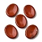 Natural Red Agate Massage Stone, Thumb Worry Stone, Pocket Palm Stones, for Relaxing, Pain Relief, Oval, 45x35x8mm