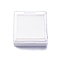 Acrylic Loose Diamond Storage Boxes with White Sponge Inside, Square, Clear, 4.3x4.15x1.55cm