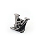 Zinc Alloy Wooden Box Lock Catch Clasps, Jewelry Box Latch Hasp Lock Clasps, Supplied with Screws and Gaskets, Gunmetal, 41x34x39mm