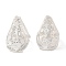 Brass Bead Caps, Cone, 925 Sterling Silver Plated, 12x11mm, Hole: 1mm