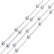 304 Stainless Steel Cable Chains, Satellite Chains, Soldered, with Spool, Stainless Steel Color, 1.2x0.2mm