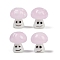 Handmade Lampwork Beads, Smiley Face Mushroom, Thistle, 16x14mm, Hole: 1.8mm