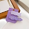 2Pcs Plastic Alligator Hair Clips, Hair Accessories for Girls Women, Rectangle and Cloud, Dark Violet, 50~65x20mm, 2pcs/set