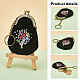 PH PandaHall 1 Set Kiss Lock Purse Making Kits Embroidery Beginner Kits Embroidery Hoop with Felt Cloth Purse Frame Keychain Needles Thread for Birthday Art Crafts Bag Decor DIY-WH0043-46-4