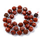Natürliche rote Jaspis Perlen Stränge G-R482-24-10mm-2