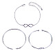 Bracelets en laiton sunnyclue BJEW-SC0001-04P-2