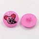 Acrylic Shank Buttons X-BUTT-E048-M-2