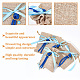 Rectangle Bowknot Burlap Packing Pouches ABAG-AB00004-5