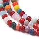 Chapelets de perles en verre imitation jade X-GLAA-E415-01B-3