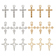 arricraft 48 Pcs 6 Styles Cross Charms Pendants FIND-AR0002-07-1